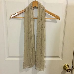 100% Silk Chiffon Dandelion Print Scarf Wrap